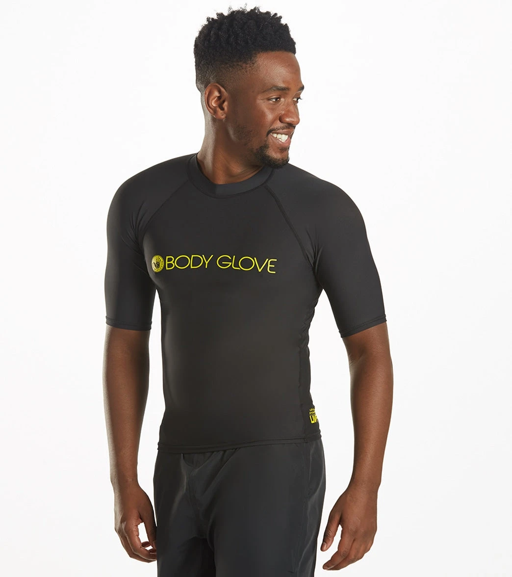 Body Glove Men's Basic Short Sleeve Fitted Rashguard - Image 2
