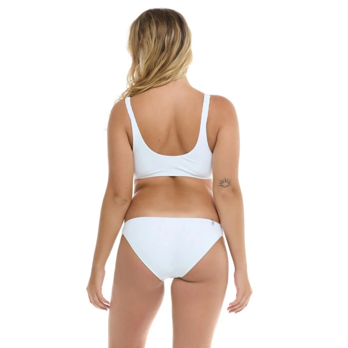 Body Glove Ibiza Flirty Surf Rider Bikini Bottoms In White - Image 2